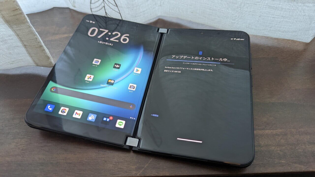 タッチ応答性向上！「Surface Duo 2」2022年1月アップデート配信開始
