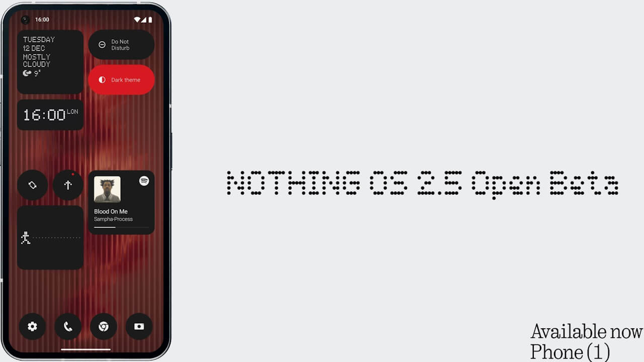 Nothing Phone (1) Nothing OS 2.5 Open Beta 1